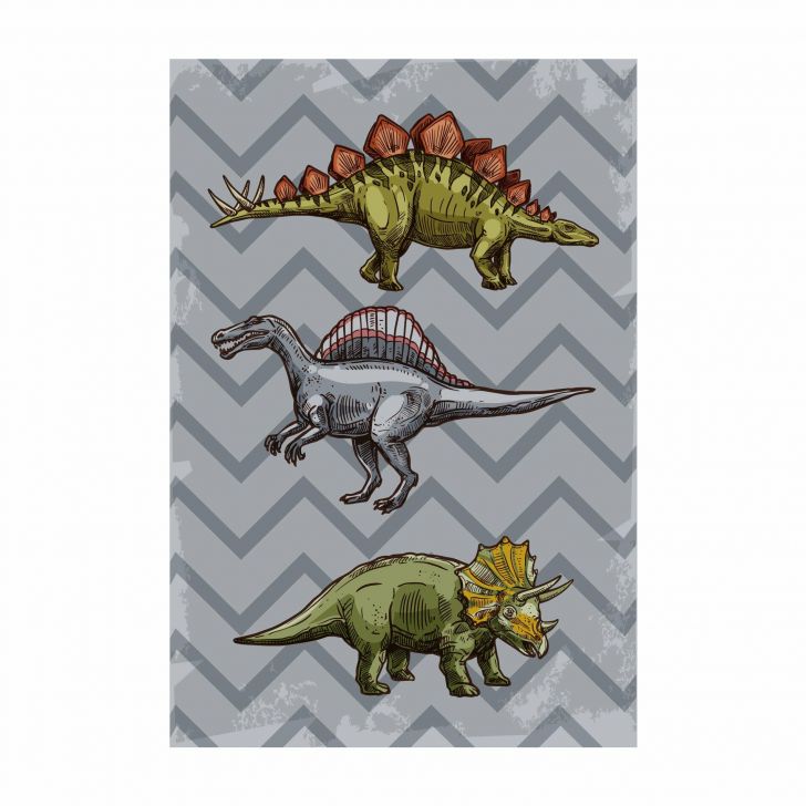 Placa Decorativa Dinossauro Desenho Em Mdf 20X30Cm - To You Yoda