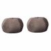 Conjunto com 2 Puffs Confort Maçã Dark Crush