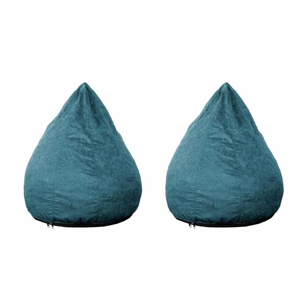 Conjunto com 2 Puffs Confort Pêra Blue Crush