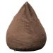 Puff Confort Pera Suede Marrom Claro 90 cm
