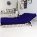 Futon Casal Tokio Sofa Cama Azul Royal Acquablock Com Madeira Maciça
