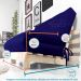 Futon Casal Tokio Sofa Cama Azul Royal Acquablock Com Madeira Maciça