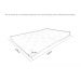 Futon Sofa Cama Casal 1,30m x 1,90m Cinza