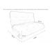 Futon Sofa Cama Casal 1,30m x 1,90m Cinza