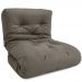 Futon Solteiro Dobrável Oriental Confort Cinza