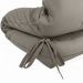Futon Solteiro Dobrável Oriental Confort Cinza