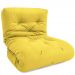 Futon Solteiro Dobrável Oriental Confort Plus Amarelo Acquablock