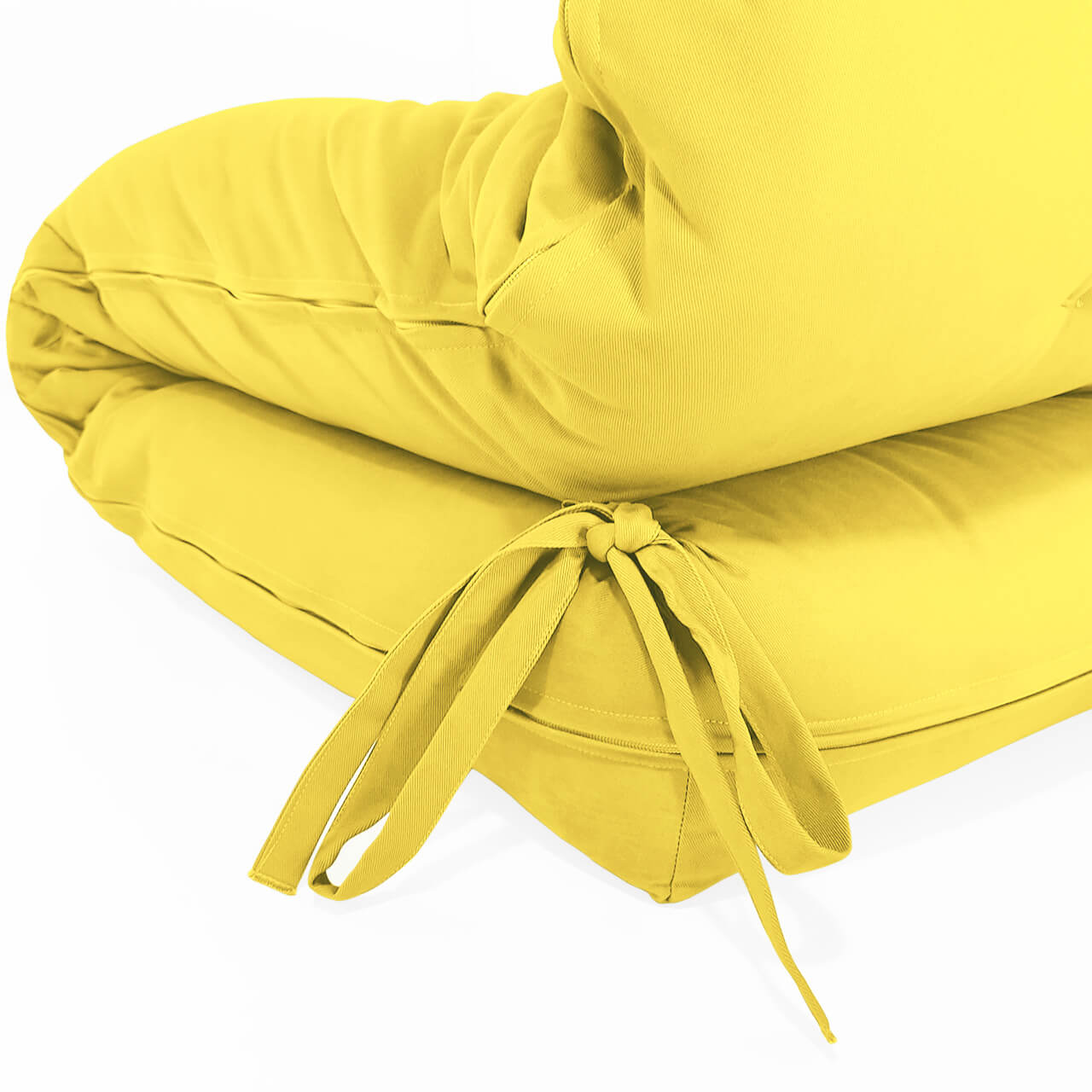 Futon Solteiro Dobrável Oriental Confort Plus Amarelo Acquablock