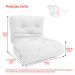 Futon Solteiro Dobrável Oriental Confort Plus Amarelo Acquablock
