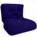 Futon Solteiro Dobrável Oriental Confort Plus Azul Royal Acquablock