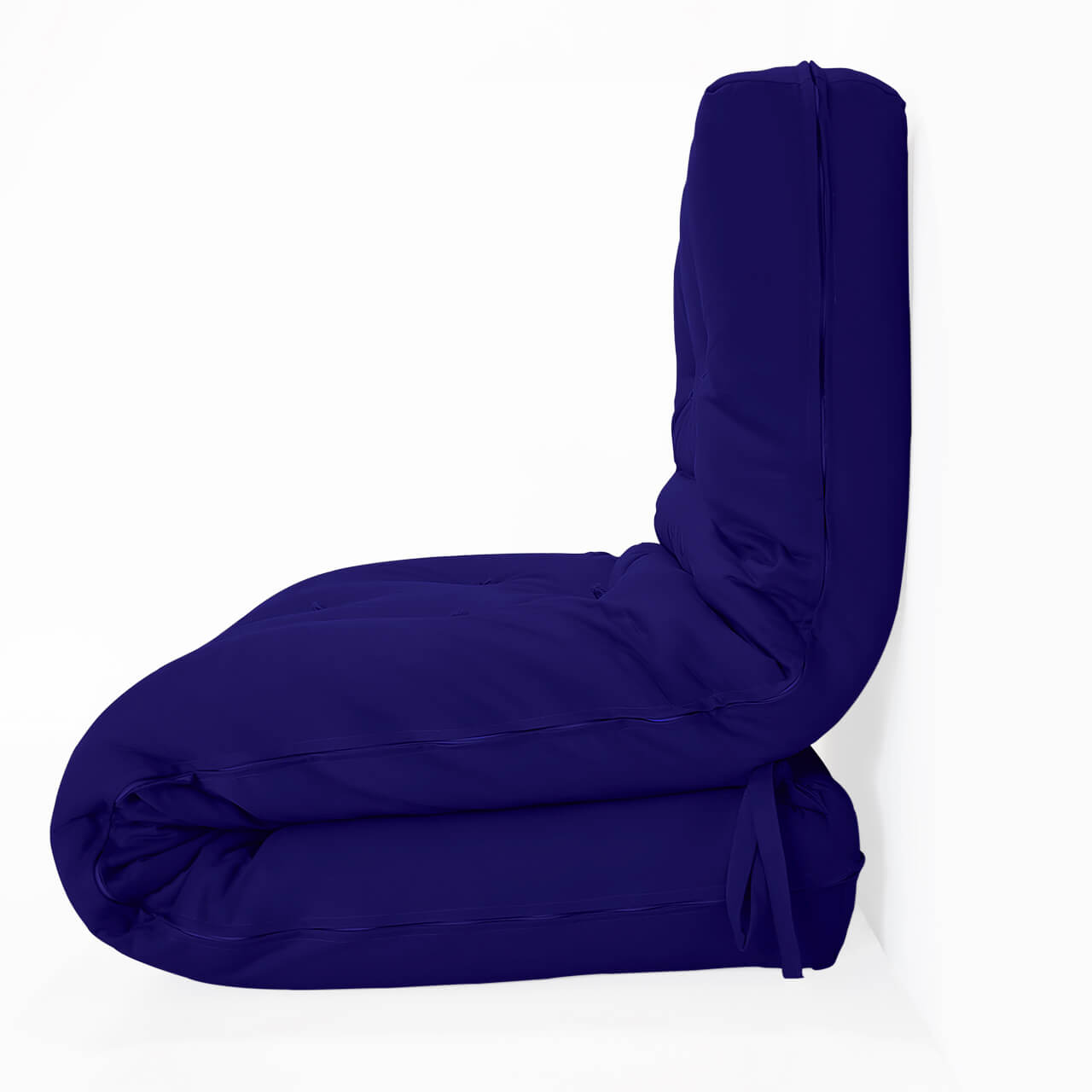 Futon Solteiro Dobrável Oriental Confort Plus Azul Royal Acquablock
