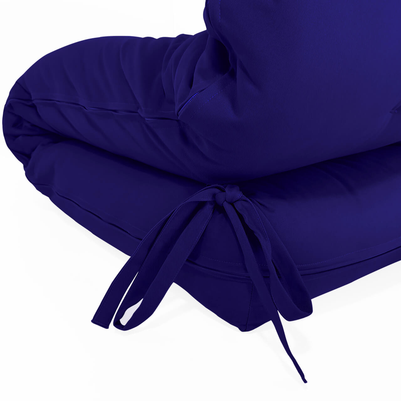 Futon Solteiro Dobrável Oriental Confort Plus Azul Royal Acquablock