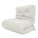 Futon Solteiro Dobrável Oriental Confort Plus Branco Off Acquablock