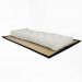 Futon Solteiro Dobrável Oriental Confort Plus Branco Off Acquablock
