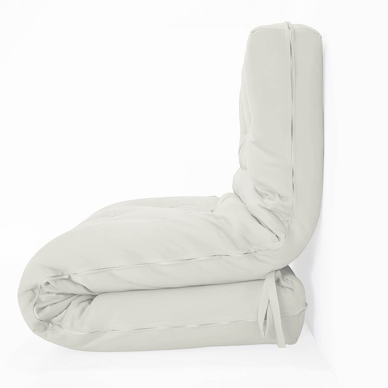 Futon Solteiro Dobrável Oriental Confort Plus Branco Off Acquablock