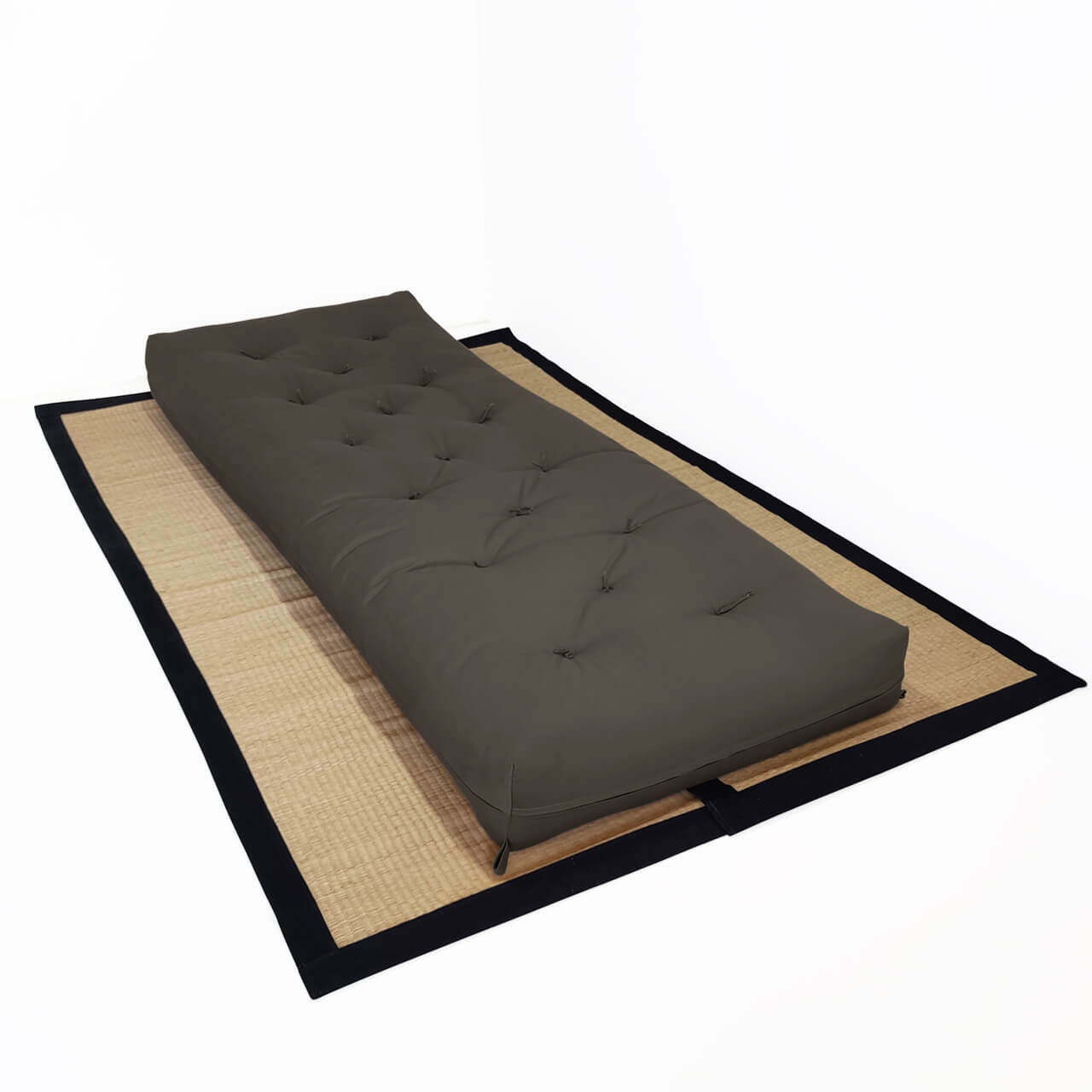 Futon Solteiro Dobrável Oriental Confort Plus Chumbo Acquablock