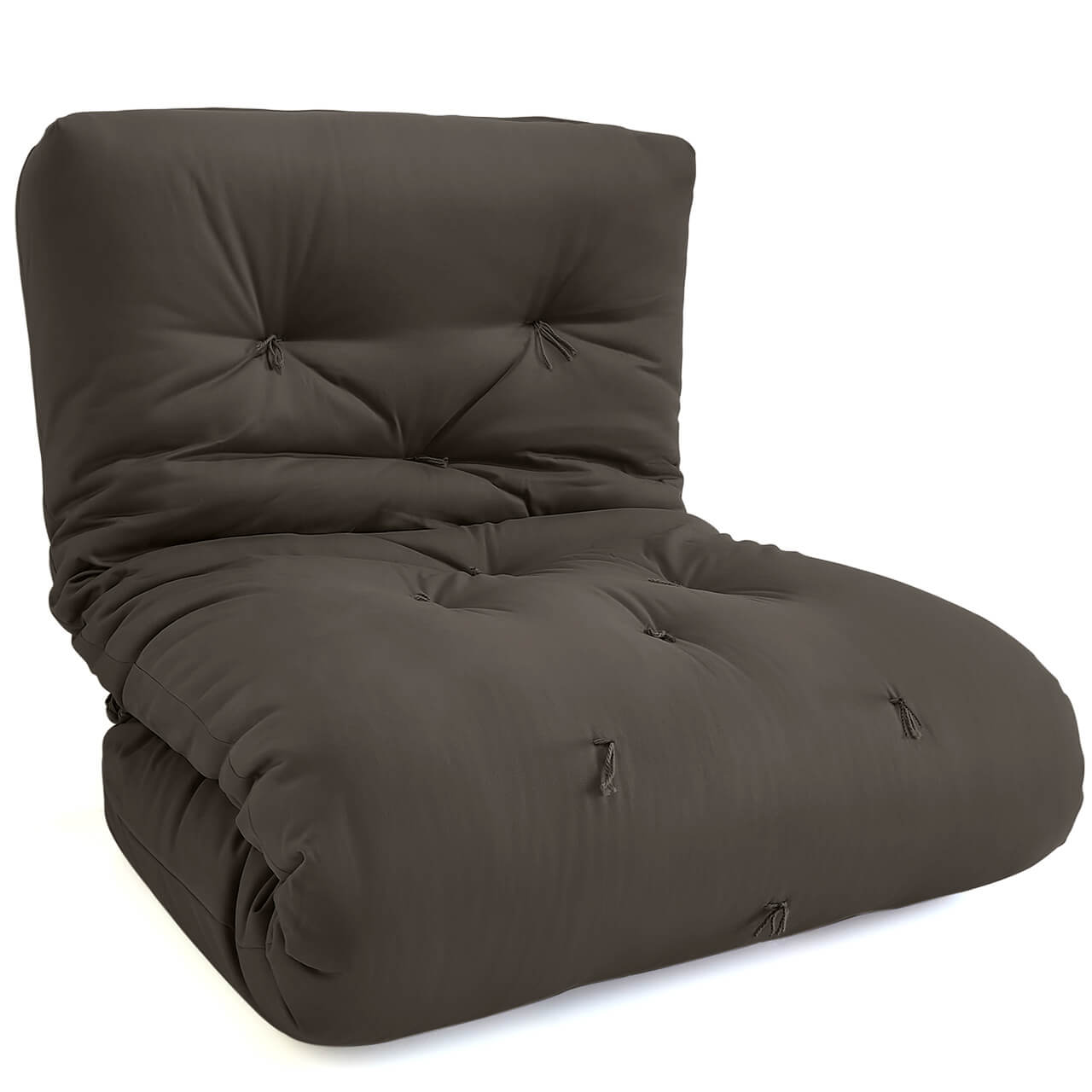 Futon Solteiro Dobrável Oriental Confort Plus Chumbo Acquablock