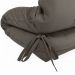 Futon Solteiro Dobrável Oriental Confort Plus Chumbo Acquablock