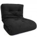 Futon Solteiro Dobrável Oriental Confort Plus Preto Acquablock
