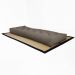 Futon Solteiro Oriental D28 Dobrável Cinza