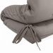 Futon Solteiro Oriental D28 Dobrável Cinza