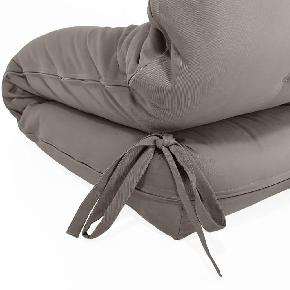 Futon Solteiro Oriental D28 Dobrável Cinza