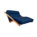 Poltrona New York Reclinável Casal Acquablock Azul Royal