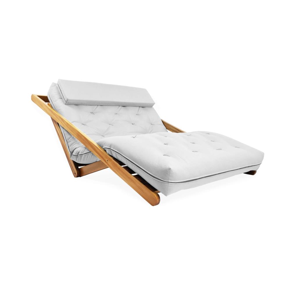 Poltrona New York Reclinável Casal Acquablock Branco Off