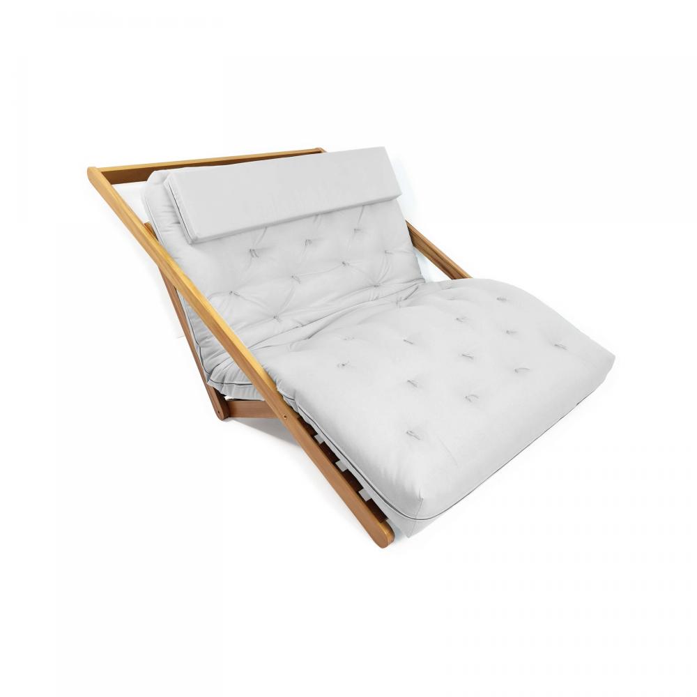 Poltrona New York Reclinável Casal Acquablock Branco Off