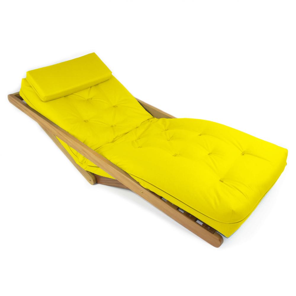 Poltrona New York Reclinável Sala Estar Acquablock Amarelo
