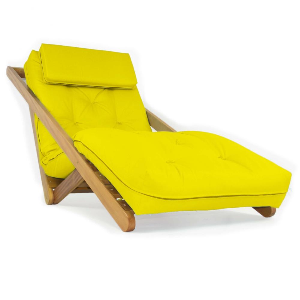 Poltrona New York Reclinável Sala Estar Acquablock Amarelo