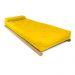 Poltrona New York Reclinável Sala de Estar Sarja Amarelo