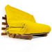 Sofá Cama Casal Futon Oriental Amarelo Com Madeira Nobre