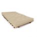 Sofá Cama Casal Futon Oriental Com Madeira Nobre  Natural - Bege Claro
