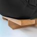 Sofá Cama Casal Futon Oriental Preto Madeira Nobre  Natural