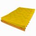 Sofá Cama Casal Futon Tokio Amarelo Madeira Maciça Cor Mel