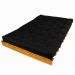 Sofá Cama Casal Futon Tokio Preto Acquablock Madeira Maciça Cor Mel