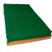 Sofá Cama Casal Futon Tokio Verde Bandeira Madeira Maciça Grapia Cor Natural