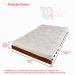 Sofá Cama Casal Futon Tokio Verde Bandeira Madeira Maciça Grapia Cor Natural
