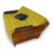 Sofá Cama Paris Acquablock Amarelo Madeira Maciça Cor Imbuia