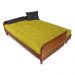 Sofá Cama Paris Acquablock Amarelo Madeira Maciça Cor Imbuia