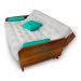 Sofá Cama Paris Acquablock Branco Off Madeira Maciça Cor Imbuia