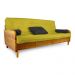 Sofá Cama Paris Acquablock Madeira Nobre Natural - Amarelo