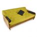 Sofá Cama Paris Acquablock Madeira Nobre Natural - Amarelo