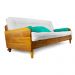 Sofá Cama Paris Acquablock Madeira Nobre Natural - Branco Off