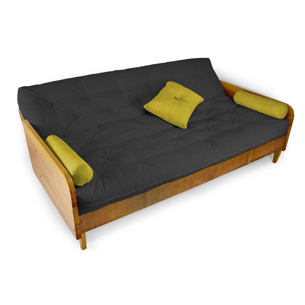 Sofá Cama Paris Acquablock Madeira Nobre Natural