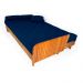 Sofá Cama Paris Ripado Acquablock Madeira Nobre - Azul Royal