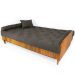 Sofá Cama Paris Ripado Acquablock Madeira Nobre - Chumbo