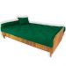 Sofá Cama Paris Ripado Sarja Verde Bandeira Madeira Nobre