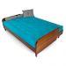 Sofá Cama Paris Sarja Azul Tiffany Madeira Nobre Cor Imbuia